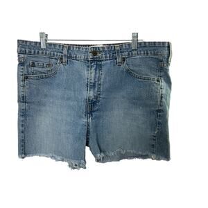 Levi's Light Rinse Cut Off Jean Denim Shorts Junior Size 17